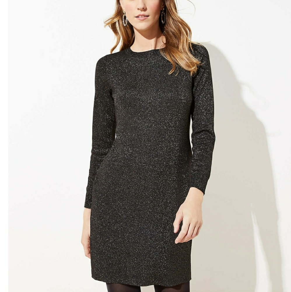 Loft Shimmer Sweater Dress